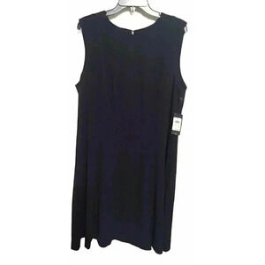 Tommy Hilfiger Navy Fit & Flare Dress sz 16 W